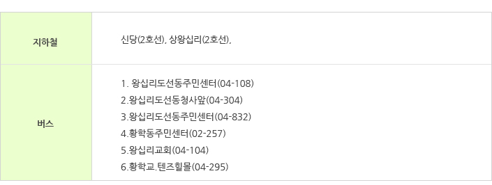 오시는 길
